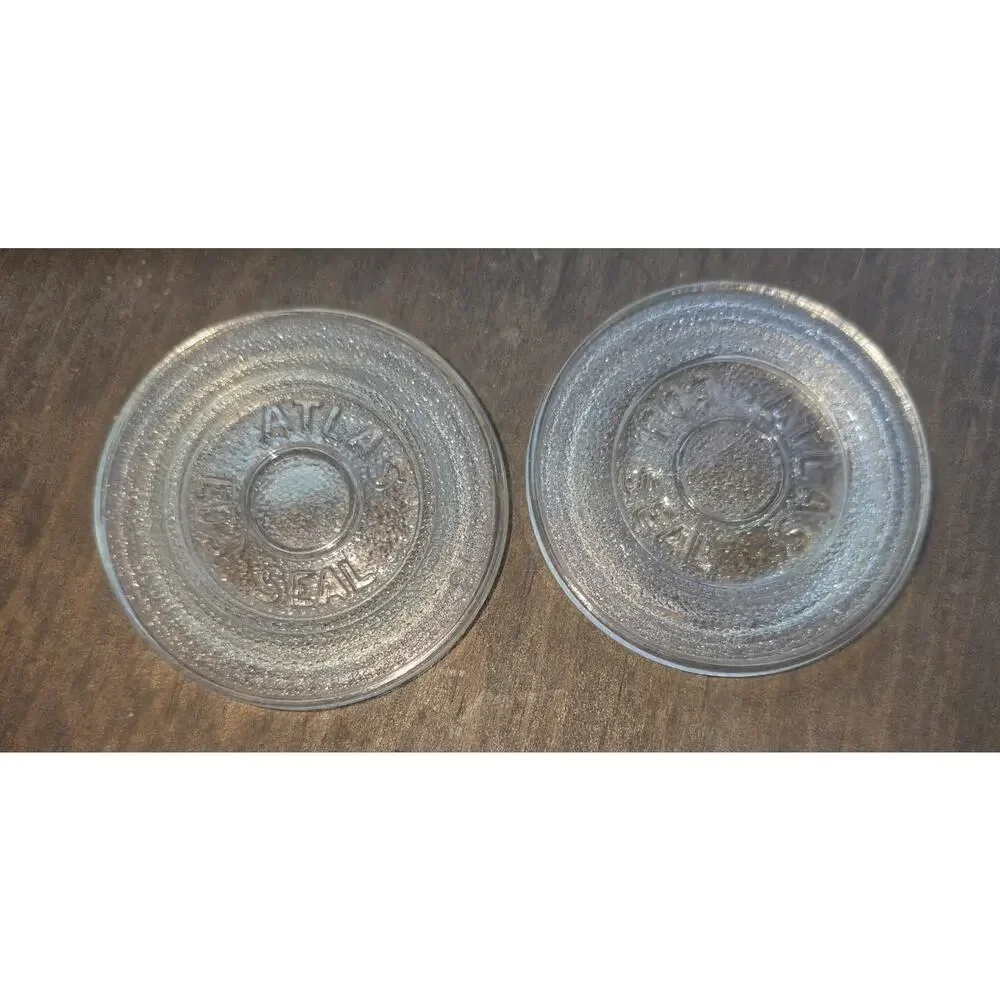 ATLAS EDJ SEAL Clear Glass Canning Jar Lids 2.5